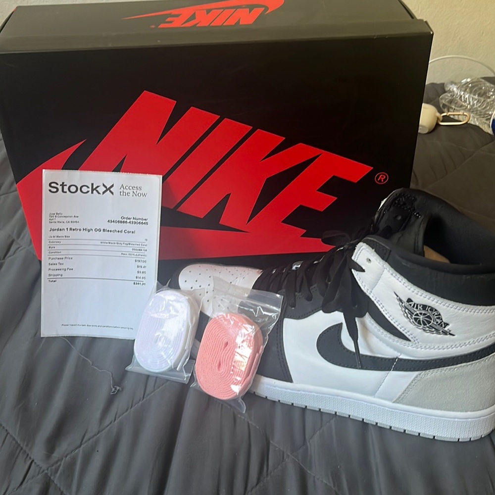 Jordan 1 retro high og bleached coral